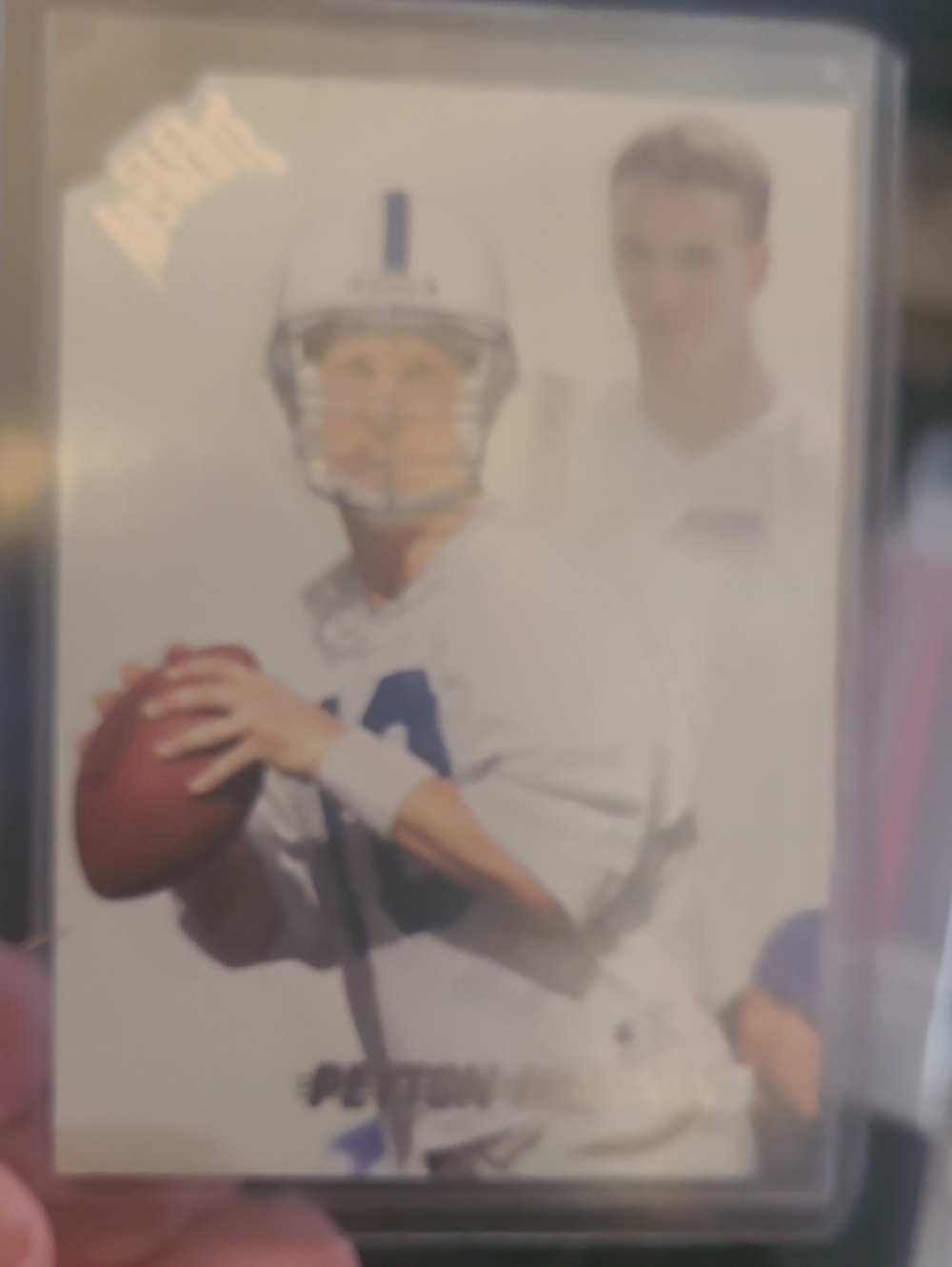 NFL Peyton Manning Trading Card - White and Blue